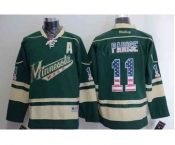 nhl jerseys minnesota wilds #11 parise green[national flag version][patch A]