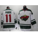 nhl jerseys minnesota wilds #11 parise white[parise]
