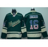 nhl jerseys minnesota wilds #16 zucker green[national flag version]