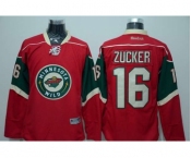 nhl jerseys minnesota wilds #16 zucker red