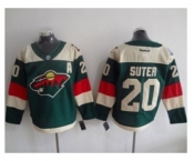 nhl jerseys minnesota wilds #20 suter green][2016 Stadium patch A][suter]