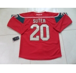 nhl jerseys minnesota wilds #20 suter red