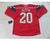 nhl jerseys minnesota wilds #20 suter red