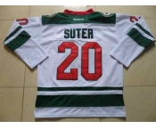 nhl jerseys minnesota wilds #20 suter white[suter][2014 new stadium]