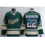 nhl jerseys minnesota wilds #22 niederreiter green[national flag version]