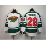 nhl jerseys minnesota wilds #26 vanek white