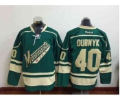 nhl jerseys minnesota wilds #40 dubnyk green