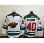 nhl jerseys minnesota wilds #40 dubnyk white
