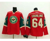 nhl jerseys minnesota wilds #64 granlund red