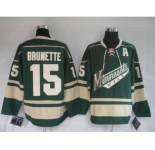 nhl minnesota wild #15 brunette green