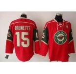 nhl minnesota wild #15 brunette red