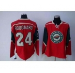 nhl minnesota wild #24 boogaard red jerseys