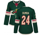 Minnesota Wild #24 Matt Dumba Green Home Authentic Women's Stitched Hockey Jersey