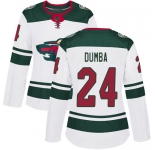 Minnesota Wild #24 Matt Dumba White Road Authentic Women's Stitched Hockey Jersey