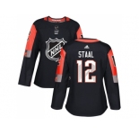 Women Adidas Minnesota Wild #12 Eric Staal Black 2018 All-Star Central Division Authentic Stitched NHL Jersey