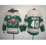 nhl jerseys minnesota wild #40 dubnyk green[pullover hooded sweatshirt]