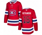 Adidas Montreal Canadiens #15 Jesperi Kotkaniemi Authentic Red Drift Fashion NHL Jersey