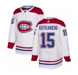 Adidas Montreal Canadiens #15 Jesperi Kotkaniemi Authentic White Away NHL Jersey