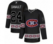 Adidas Montreal Canadiens #24 Phillip Danault Authentic Black Team Logo Fashion NHL Jersey