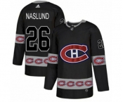 Adidas Montreal Canadiens #26 Mats Naslund Authentic Black Team Logo Fashion NHL Jersey
