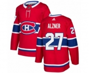 Adidas Montreal Canadiens #27 Karl Alzner Authentic Red Home NHL Jersey