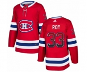 Adidas Montreal Canadiens #33 Patrick Roy Authentic Red Drift Fashion NHL Jersey