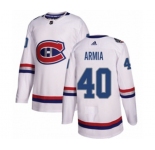 Adidas Montreal Canadiens #40 Joel Armia Authentic White 2017 100 Classic NHL Jersey