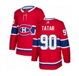 Adidas Montreal Canadiens #90 Tomas Tatar Premier Red Home NHL Jersey