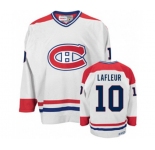 CCM Montreal Canadiens #10 Guy Lafleur Premier White CH Throwback NHL Jersey