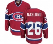 CCM Montreal Canadiens #26 Mats Naslund Authentic Red Throwback NHL Jersey