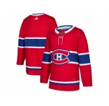 Men Adidas Montreal Canadiens Blank Red Home Authentic Stitched NHL Jersey