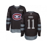 Men's Adidas Montreal Canadiens #11 Saku Koivu Authentic Black 1917-2017 100th Anniversary NHL Jersey