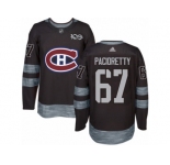 Men's Adidas Montreal Canadiens #67 Max Pacioretty Authentic Black 1917-2017 100th Anniversary NHL Jersey