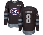 Men's Canadiens #8 Ben Chiarot Black 1917-2017 100th Anniversary Stitched Hockey Jersey