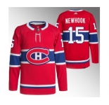 Men's Montreal Canadiens #15 Alex Newhook Red Stitched Jersey