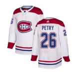 Men's Montreal Canadiens #26 Jeff Petry White Road Stitched Hockey Jersey