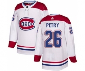 Men's Montreal Canadiens #26 Jeff Petry White Road Stitched Hockey Jersey