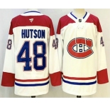 Men's Montreal Canadiens #48 Lane Hutson White Authentic Jersey