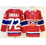 Men's Montreal Canadiens #72 Arber Xhekaj Red 2024-25 Stitched Jersey