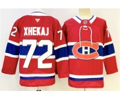 Men's Montreal Canadiens #72 Arber Xhekaj Red 2024-25 Stitched Jersey