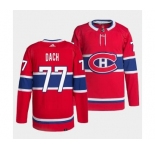 Men's Montreal Canadiens #77 Kirby Dach Red Stitched Jersey