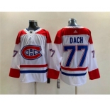 Men's Montreal Canadiens #77 Kirby Dach White Stitched Jersey