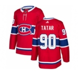 Men's Montreal Canadiens #90 Tomas Tatar Red Home Stitched Hockey Jersey