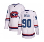 Men's Montreal Canadiens #90 Tomas Tatar White 2017 100 Classic Stitched Hockey Jersey