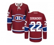 Men's Reebok Montreal Canadiens #22 Mikhail Sergachev Authentic Red Home NHL Jersey
