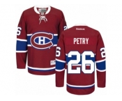 Men's Reebok Montreal Canadiens #26 Jeff Petry Authentic Red Home NHL Jersey