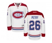 Men's Reebok Montreal Canadiens #26 Jeff Petry Authentic White Away NHL Jersey