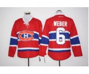 Men's Reebok Montreal Canadiens #6 Shea Weber Authentic Red Home NHL Jersey