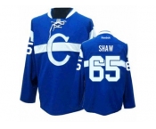 Men's Reebok Montreal Canadiens #65 Andrew Shaw Authentic Blue Third NHL Jersey