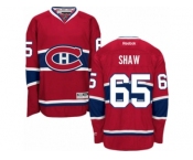 Men's Reebok Montreal Canadiens #65 Andrew Shaw Authentic Red Home NHL Jersey